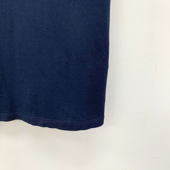 CM0379 Berluti Navy Blue Pocket T-Shirt With Logo Detail Crew Neck Short Sleeves - Picture 4 of 7